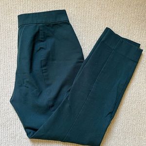 Everlane Work Pants, ankle ponte, hunter green Size 4